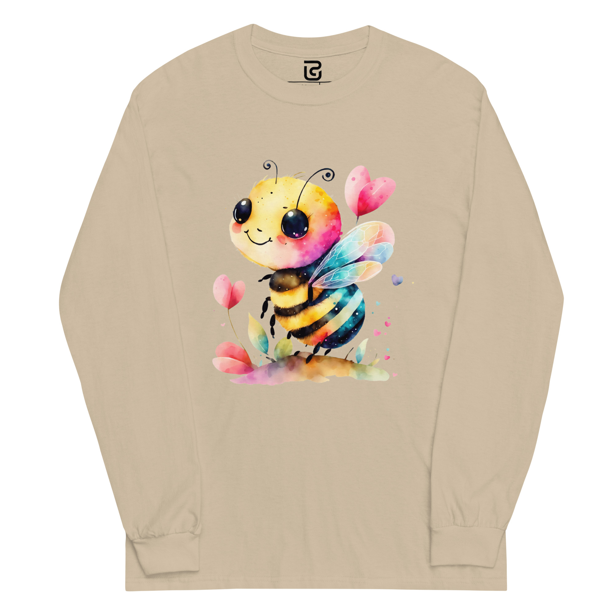 mens-long-sleeve-shirt-sand-front-68c4c87817e2c.jpg 7981 Unisex Sand - Image 1